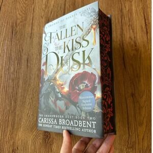 Waterstones Signed Edition The Fallen & The Kiss Of Dusk By Carissa Broadbent